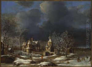 Poelgeest Castle at Koudekerk by Anthonie Beerstraaten