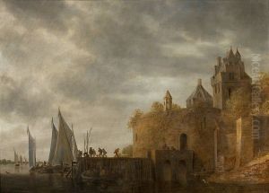 View of a port. by Jan van Goyen