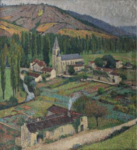 Le Village de Labastide-du-Vert et son eglise Le Village de Labastide-du-Vert et son eglise
