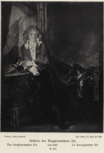 Portrait of Jan Six by a Window - view 1