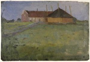 Farmhouse with Haystack