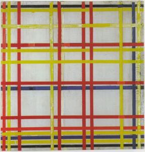 New York City 1 (unfinished) by Piet Mondrian
