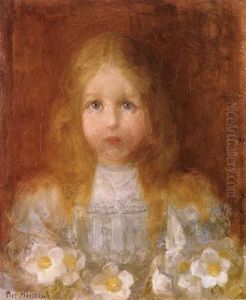 Portrait of a Girl with Flowers