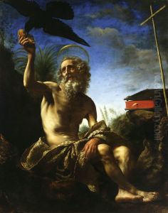 Saint Paul the hermit. by Carlo Dolci