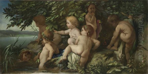 Bathing children - view 1