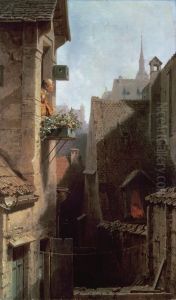 Ein Hypochonder by Carl Spitzweg