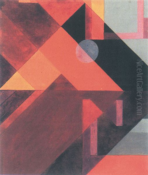Komposition mit Diagonalen und Kreis - view 1