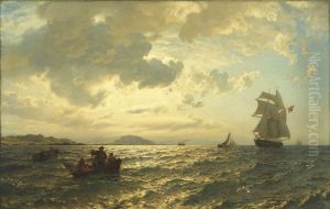 Fresh Breeze on the Norwegian Coast by Hans Gude