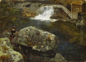 En molledam by Hans Gude