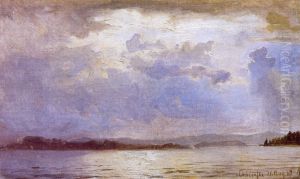 Thunder Clouds over the Chiemsee by Hans Gude