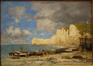 Etretat by Eugene Louis Boudin