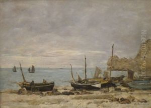 Etretat by Eugene Louis Boudin