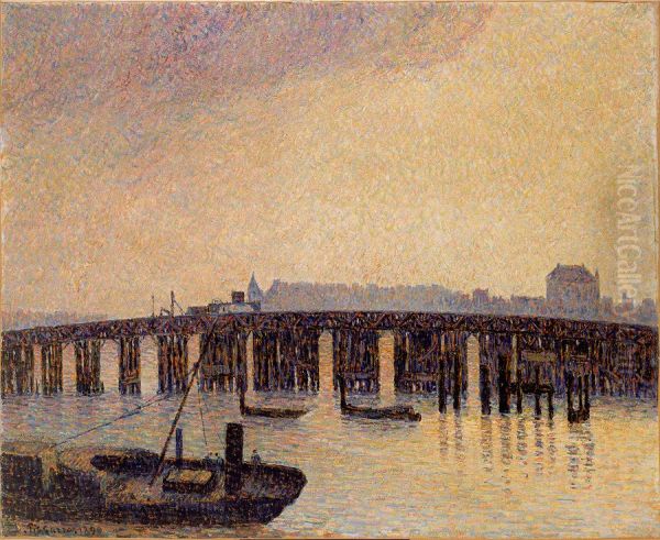 Le Vieux Pont de Chelsea, Londres - view 1
