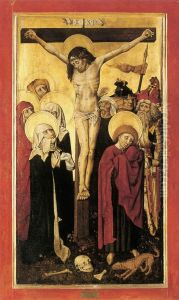 Kruisiging / H. Dorothea by Master of the Straus Madonna