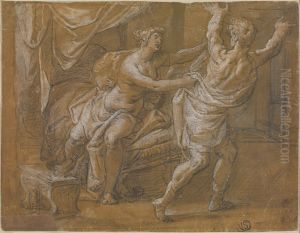Jozef en de vrouw van Putifar by Hendrick van Balen the Elder