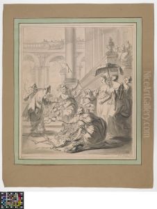 Achilles en de dochters van Lycomedes by Gerard de Lairesse
