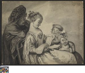 Musicerend gezelschap by Jean-Antoine Watteau