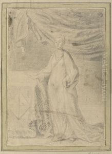 Portret van een vrouw by Frans Pourbus the younger