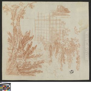 Prieel met bomen Prieel met bomen