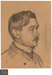 Portrait of Maurice Maeterlinck by Theo van Rysselberghe