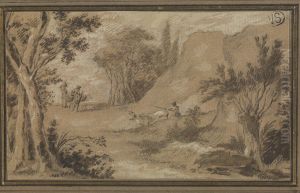 Landschap by Jacques d'Arthois