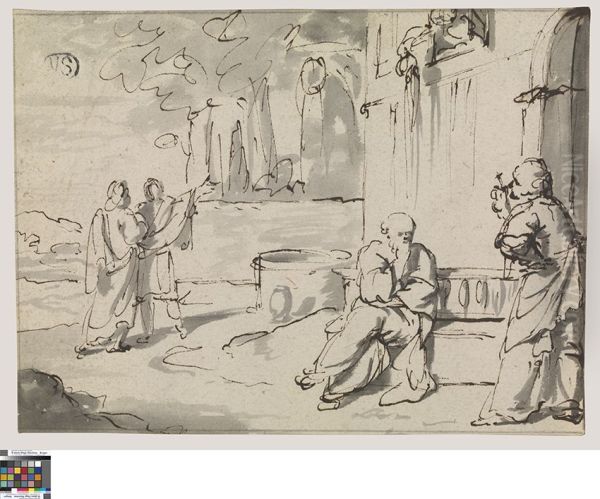 Socrates en Xantippe - view 1