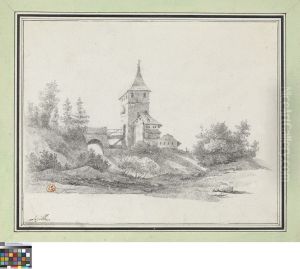 Landschap met toren Landschap met toren