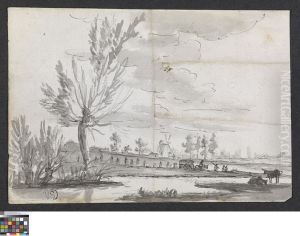 Landschap by Pieter-Frans De Noter