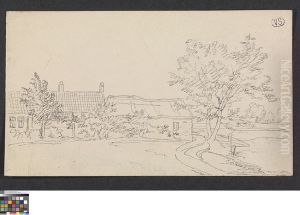 Landschap met hoeve by Pieter-Frans De Noter