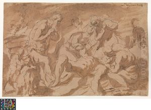 Die Beweinung Abels by Jacob Jordaens