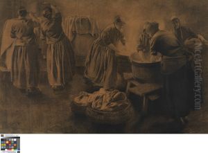 La buee (De damp) by Leon Frederic