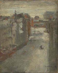 The Van Iseghemlaan in the snow