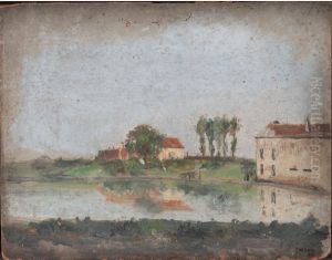 The garden at cafe Tivoli in Ostend by James Ensor