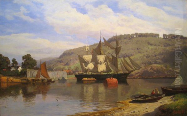 Drying the sails - view 1