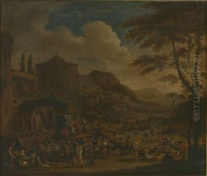Market in Italy by Pieter Bout