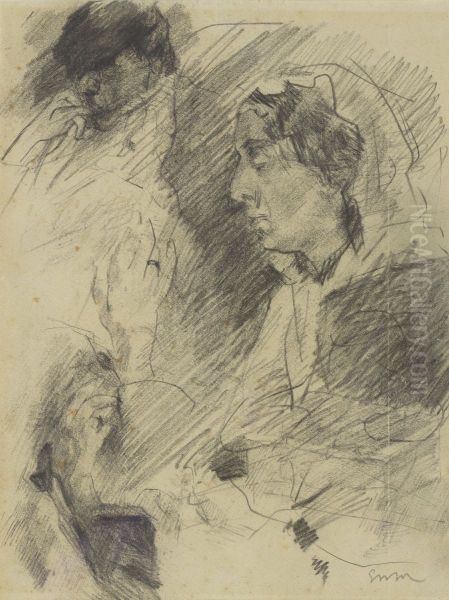 Portret van mijn moeder en figuren - view 1