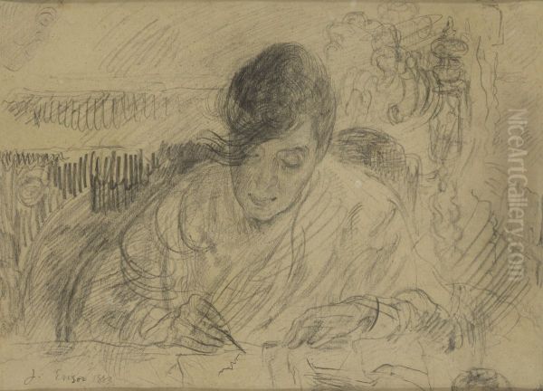 De briefschrijfster (Ensors zuster) - view 1