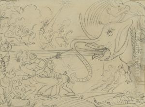 De grap van de olifant by James Ensor