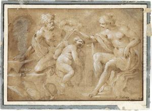 Venus Dans La Forge De Vulcain by Valerio Castello