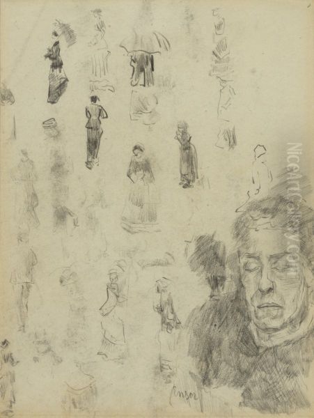 Ensors slapende moeder en figuren - view 1