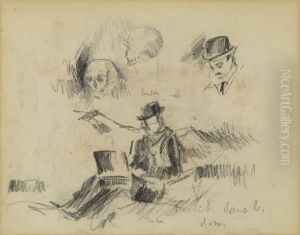 Doodshoofden en Willy Finch in de duinen (recto)