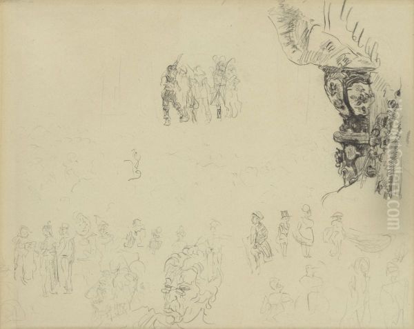 Chinese vaas en figuren - view 1