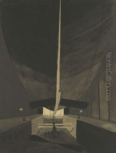 Het luchtschip Belgique II in zijn loods Het luchtschip Belgique II in zijn loods