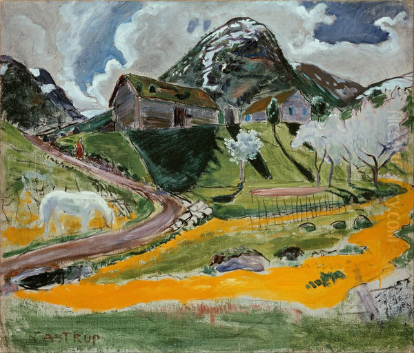 The white Horse in Spring - view 1