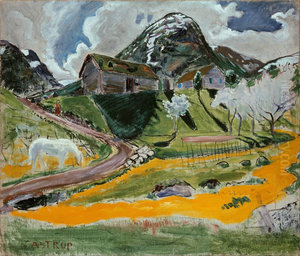 The white Horse in Spring