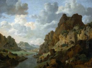 Rocky landscape. by Jan Van Aken