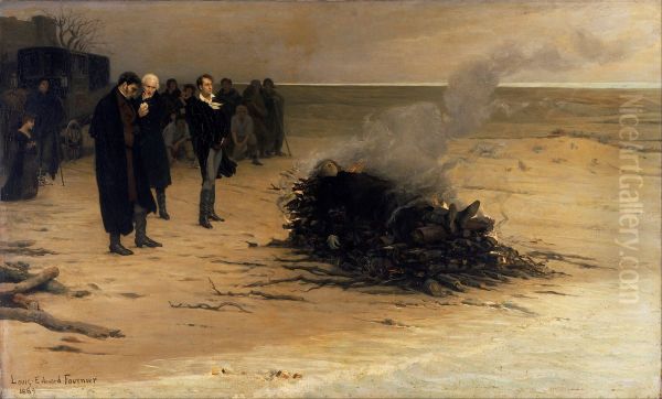 The Funeral of Shelley - view 1