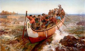 Shooting the Rapids (Quebec) by Frances Anne Hopkins