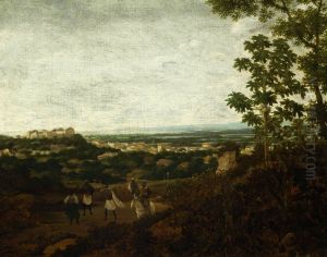 Brazilian landscape (Partial view of Olinda). by Frans Post