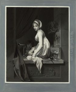 A Girl at a Window by Louis-Leopold Boilly